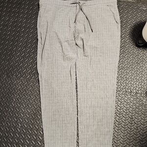 Projek Raw Men's Gray Checkered Drawstring Pants Size 40